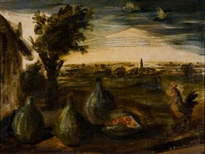 ,LUIGI ZUCCHERI - Fichi e galletto