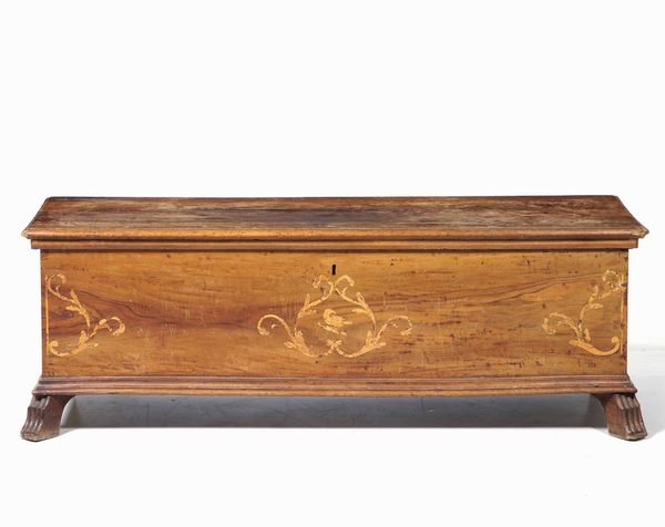 Cassapanca intarsiata, in stile  - Asta Antiquariato Giugno - Associazione Nazionale - Case d'Asta italiane