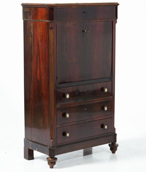 Secretaire lastronato in mogano, XIX secolo  - Asta Antiquariato Giugno - Associazione Nazionale - Case d'Asta italiane