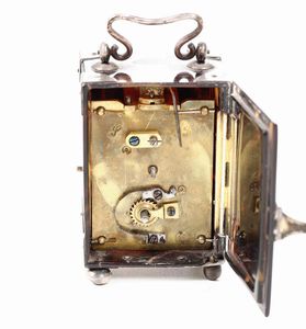 Pendoletta in tartaruga e argento, Inghilterra, XIX secolo  - Asta Antiquariato Giugno - Associazione Nazionale - Case d'Asta italiane