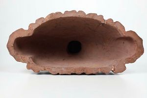 Busto maschile. Terracotta dipinta, copia da un modello antico. XIX secolo  - Asta Antiquariato Giugno - Associazione Nazionale - Case d'Asta italiane