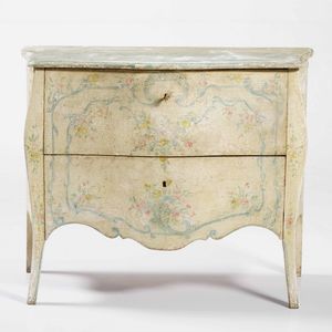 Cassettone in legno laccato. Genova, XIX-XX secolo  - Asta Antiquariato Giugno - Associazione Nazionale - Case d'Asta italiane