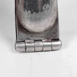 Collezione di nove pinze per asparagi in metallo argentato, Broggi XX secolo  - Asta Antiquariato Giugno - Associazione Nazionale - Case d'Asta italiane