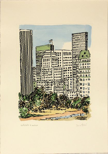 ,Orfeo Tamburi : New York - Cartella di 4 incisioni acquarellate  - Asta Arte moderna e contemporanea | Summer season - Associazione Nazionale - Case d'Asta italiane