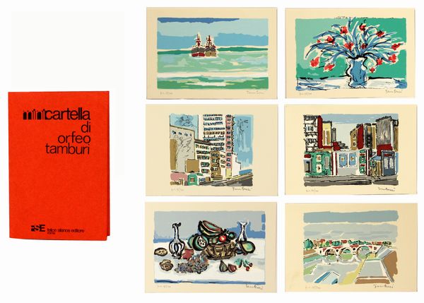 ,Orfeo Tamburi : Minicartella di Orfeo Tamburi  - Asta Arte moderna e contemporanea | Summer season - Associazione Nazionale - Case d'Asta italiane