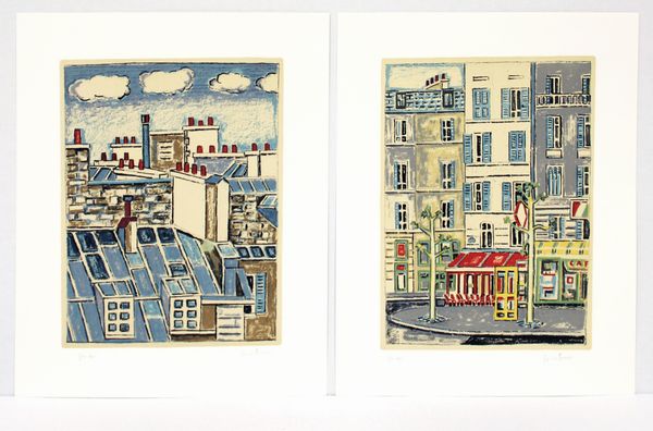 ,Orfeo Tamburi : Parigi - Lotto composto da 2 opere  - Asta Arte moderna e contemporanea | Summer season - Associazione Nazionale - Case d'Asta italiane