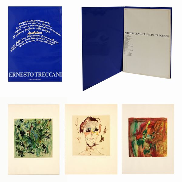 ,Ernesto Treccani : Arcobaleno - Cartella intera di 3 incisioni  - Asta Arte moderna e contemporanea | Summer season - Associazione Nazionale - Case d'Asta italiane