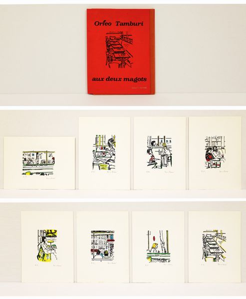 ,Orfeo Tamburi : Aux deux magots  - Asta Arte moderna e contemporanea | Summer season - Associazione Nazionale - Case d'Asta italiane