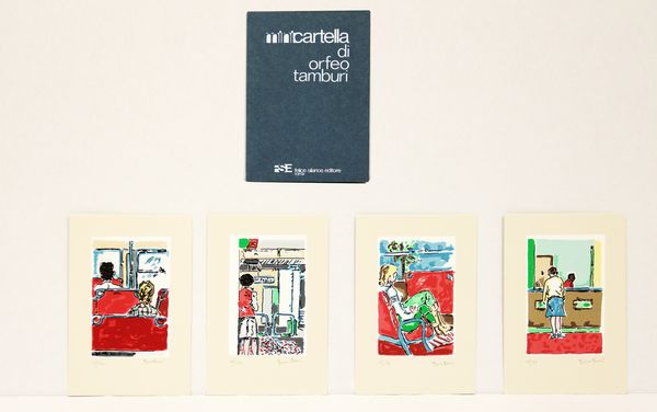 ,Orfeo Tamburi : Minicartella di Orfeo Tamburi  - Asta Arte moderna e contemporanea | Summer season - Associazione Nazionale - Case d'Asta italiane