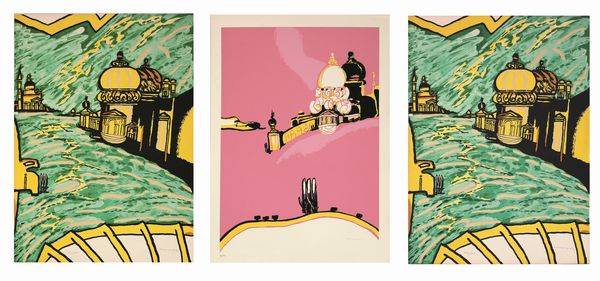 ,REMO BRINDISI : Vedute di Venezia - lotto composto da 3 opere  - Asta Arte moderna e contemporanea | Summer season - Associazione Nazionale - Case d'Asta italiane
