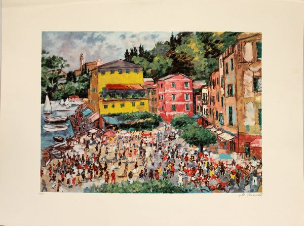 ,Michele Cascella : Senza titolo (Portofino)  - Asta Arte moderna e contemporanea | Summer season - Associazione Nazionale - Case d'Asta italiane