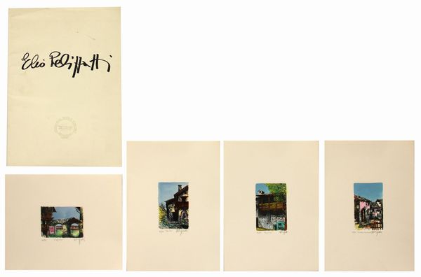 ,Elio PELLIZZATI : Senza titolo - Cartella intera di 4 incisioni originali  - Asta Arte moderna e contemporanea | Summer season - Associazione Nazionale - Case d'Asta italiane