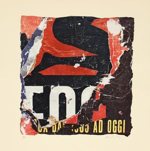 ,Mimmo Rotella : Al Metropolitan - Cartella di 4 serilito+collage  - Asta Arte moderna e contemporanea | Summer season - Associazione Nazionale - Case d'Asta italiane