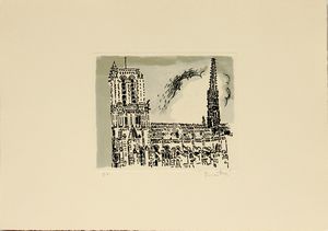 ,Orfeo Tamburi : Lungo la Senna - Cartella intera di 5 incisioni  - Asta Arte moderna e contemporanea | Summer season - Associazione Nazionale - Case d'Asta italiane