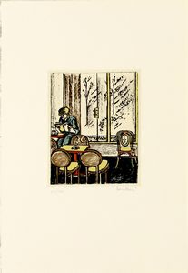 ,Orfeo Tamburi : Paris-Bars - Cartella di 5 litografie  - Asta Arte moderna e contemporanea | Summer season - Associazione Nazionale - Case d'Asta italiane