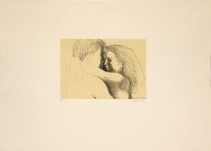 ,Emilio Greco - Senza titolo (figure che si abbracciano)