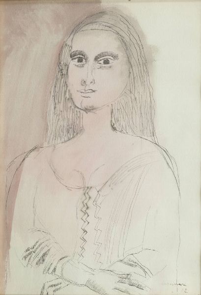 BRUNO CASSINARI Piacenza (PC) 1912 - 1992 Milano : Figura 1972  - Asta Antiquariato, Argenti, Dipinti e Sculture - Associazione Nazionale - Case d'Asta italiane