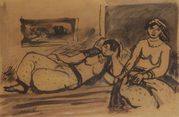 GIULIO DA MILANO Nizza (Francia) 1895 - 1990 Torino : Figura 1938  - Asta Antiquariato, Argenti, Dipinti e Sculture - Associazione Nazionale - Case d'Asta italiane