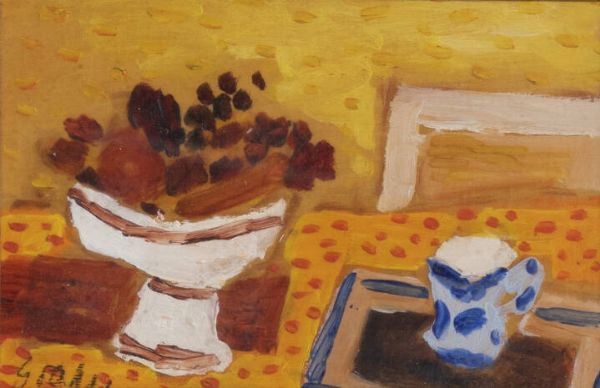 GIULIO DA MILANO Nizza (Francia) 1895 - 1990 Torino : Natura morta ante 1972  - Asta Antiquariato, Argenti, Dipinti e Sculture - Associazione Nazionale - Case d'Asta italiane