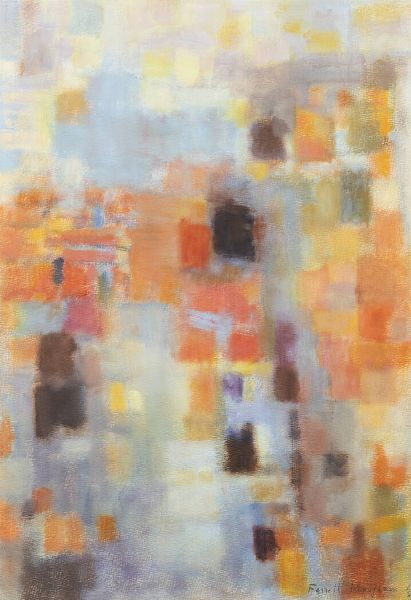 DAPHNE MAUGHAM CASORATI Londra (Regno Unito) 1897 - 1982 Torino : Composizione 1969  - Asta Antiquariato, Argenti, Dipinti e Sculture - Associazione Nazionale - Case d'Asta italiane