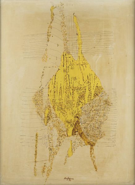 ANNIBALE BIGLIONE Settimo Vittone (TO) 1923 -1981 Pietra Ligure (SV) : Senza titolo 1973  - Asta Antiquariato, Argenti, Dipinti e Sculture - Associazione Nazionale - Case d'Asta italiane