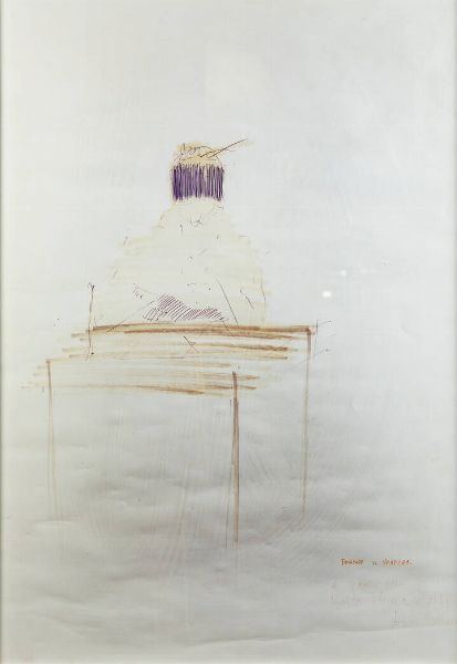 ELISEO MATTIACCI Cagli (PS) 1940 : Pensare il pensiero  - Asta Antiquariato, Argenti, Dipinti e Sculture - Associazione Nazionale - Case d'Asta italiane