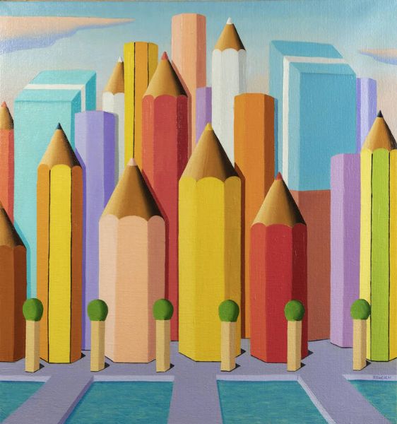 ANTONIO BENCICH Biella 1949 : West st. 2017  - Asta Antiquariato, Argenti, Dipinti e Sculture - Associazione Nazionale - Case d'Asta italiane