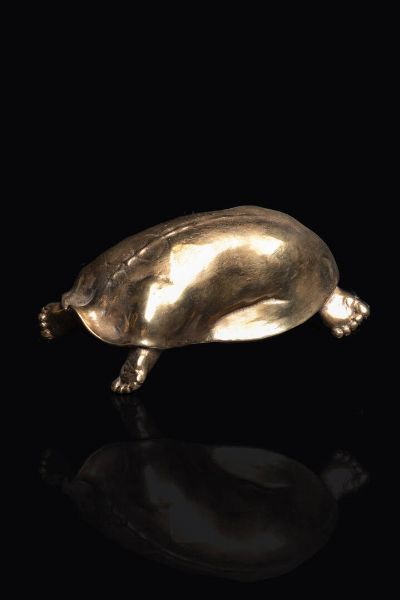 NOVELLO FINOTTI Verona 1939 : Tartaruga  - Asta Antiquariato, Argenti, Dipinti e Sculture - Associazione Nazionale - Case d'Asta italiane