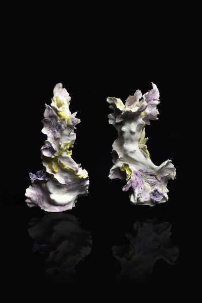 PIERO CERATO Torino 1946 - 2011 : a) Ninfa b) Tronco fiorito  - Asta Antiquariato, Argenti, Dipinti e Sculture - Associazione Nazionale - Case d'Asta italiane