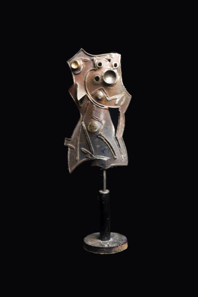 UMBERTO MASTROIANNI Fontana Liri (FR) 1910 - 1998 Marino (Roma) : Senza titolo 1970  - Asta Antiquariato, Argenti, Dipinti e Sculture - Associazione Nazionale - Case d'Asta italiane