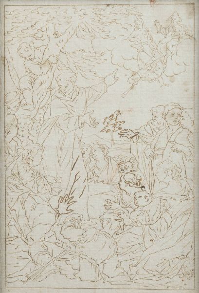 JOHAN ROSS Svezia 1695 1773 : Soggetto religioso  - Asta Antiquariato, Argenti, Dipinti e Sculture - Associazione Nazionale - Case d'Asta italiane