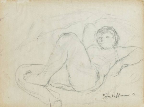 OTTAVIO STEFFENINI Cuneo 1889 - 1971 Milano : Figura  - Asta Antiquariato, Argenti, Dipinti e Sculture - Associazione Nazionale - Case d'Asta italiane