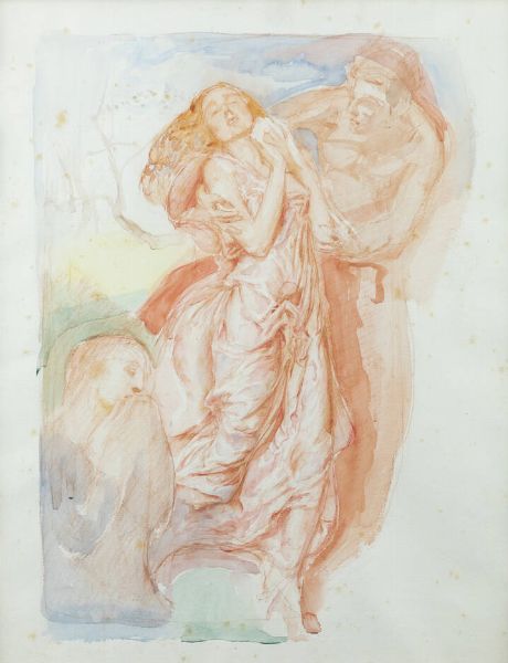 CESARE FERRO Torino 1880 - 1934 : Bozzetto per la primavera  - Asta Antiquariato, Argenti, Dipinti e Sculture - Associazione Nazionale - Case d'Asta italiane