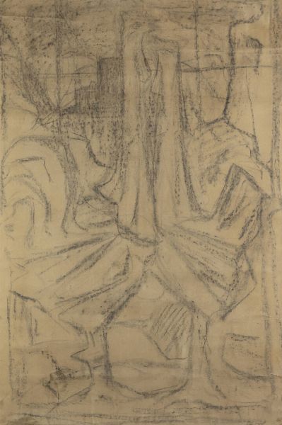 ITALO MUS Chatillon (AO) 1892 - 1967 St.Vincent (AO) : Galli dignitosi 1959  - Asta Antiquariato, Argenti, Dipinti e Sculture - Associazione Nazionale - Case d'Asta italiane