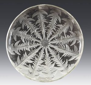 PIATTO - Piatto in vetro bianco 1930 circa