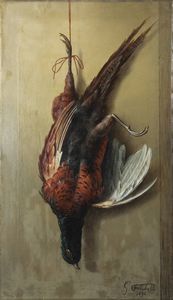 GIUSEPPE FALCHETTI Caluso (TO) 1843 - 1918 Torino - Cacciagione 1896