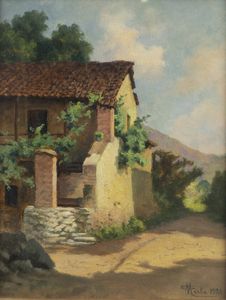 CAMILLO MERLO Torino 1856 - 1931 - Poesia agreste  1924