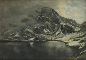 NINA DELLEANI Pollone (VC) 1866 - 1953 - Lago alpino 7/9/1915