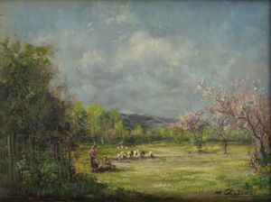 MARIO GHEDUZZI Crespellano (BO) 1891 - 1970 Torino - Nei pressi di Cigliano