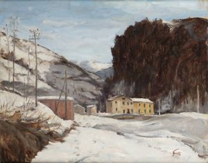 GIOVANNI GILLI Moncalieri (TO) 1870 circa - ? - Bardonecchia innevata