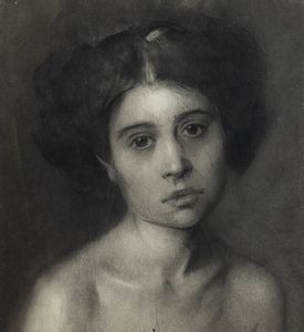 PITTORE ANONIMO - Ritratto di fanciulla