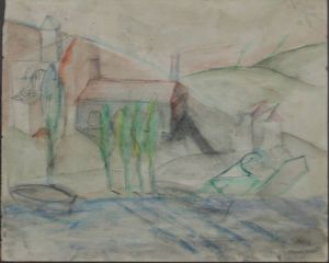 MAX CYPRIEN JACOB 1876-1944 - Paesaggio 1904