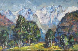 MARIA ANTONIETTA PRELLE Torino 1901 - 1984 - Contrasti nella strada Margherita 1974