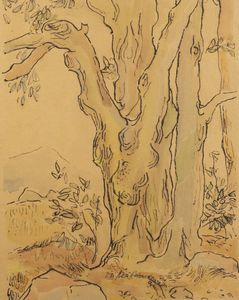 GIULIO DA MILANO Nizza (Francia) 1895 - 1990 Torino - Il grande albero 1952