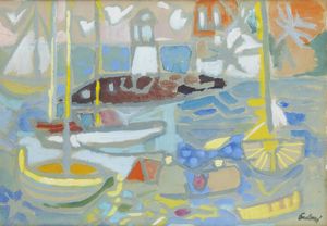 ENRICO PAULUCCI Genova 1901 - 1999 Torino - Fantasie marine 1945-50