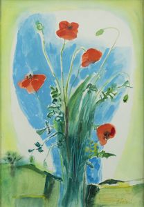 ENRICO PAULUCCI Genova 1901 - 1999 Torino - Papaveri