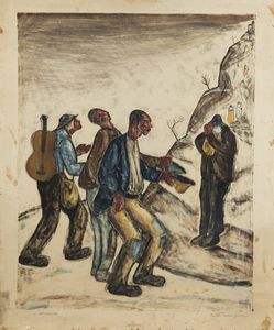 PIETRO MORANDO Alessandria 1892 - 1980 - Tutti sono poveri