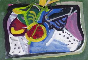 ETTORE FICO Piatto Biellese (VC) 1917 - 2004 Torino - Natura morta 1962