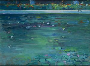 ETTORE FICO Piatto Biellese (VC) 1917 - 2004 Torino - Torino - Giardino Reale  1986