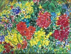 ETTORE FICO Piatto Biellese (VC) 1917 - 2004 Torino - Fiori 2002